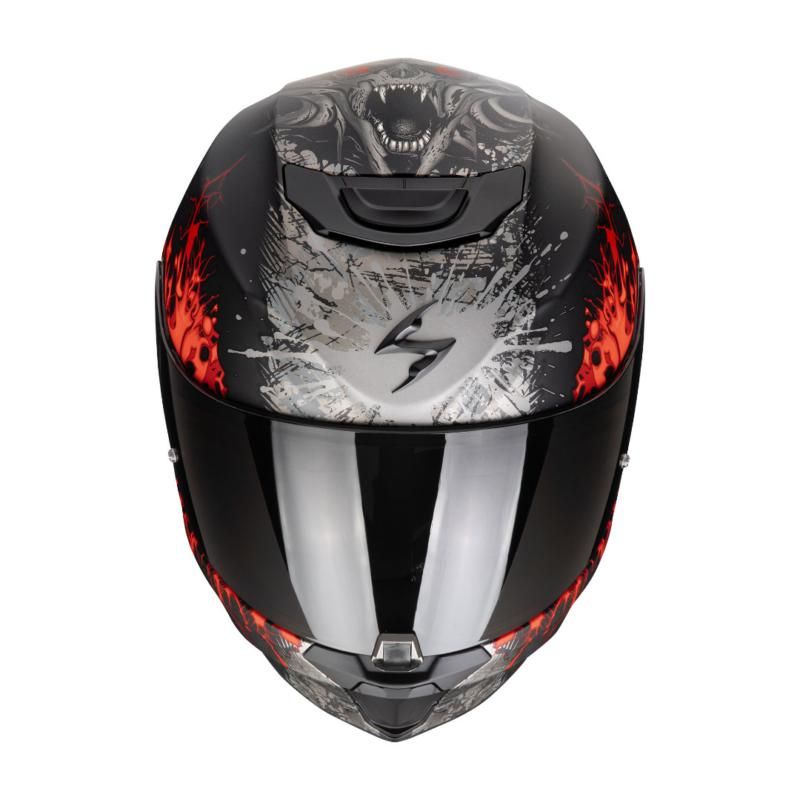 Scorpion EXO 391 Wolf Matt Black Red