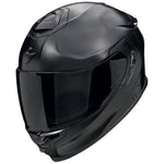 Black motorcycle helmet on a white background