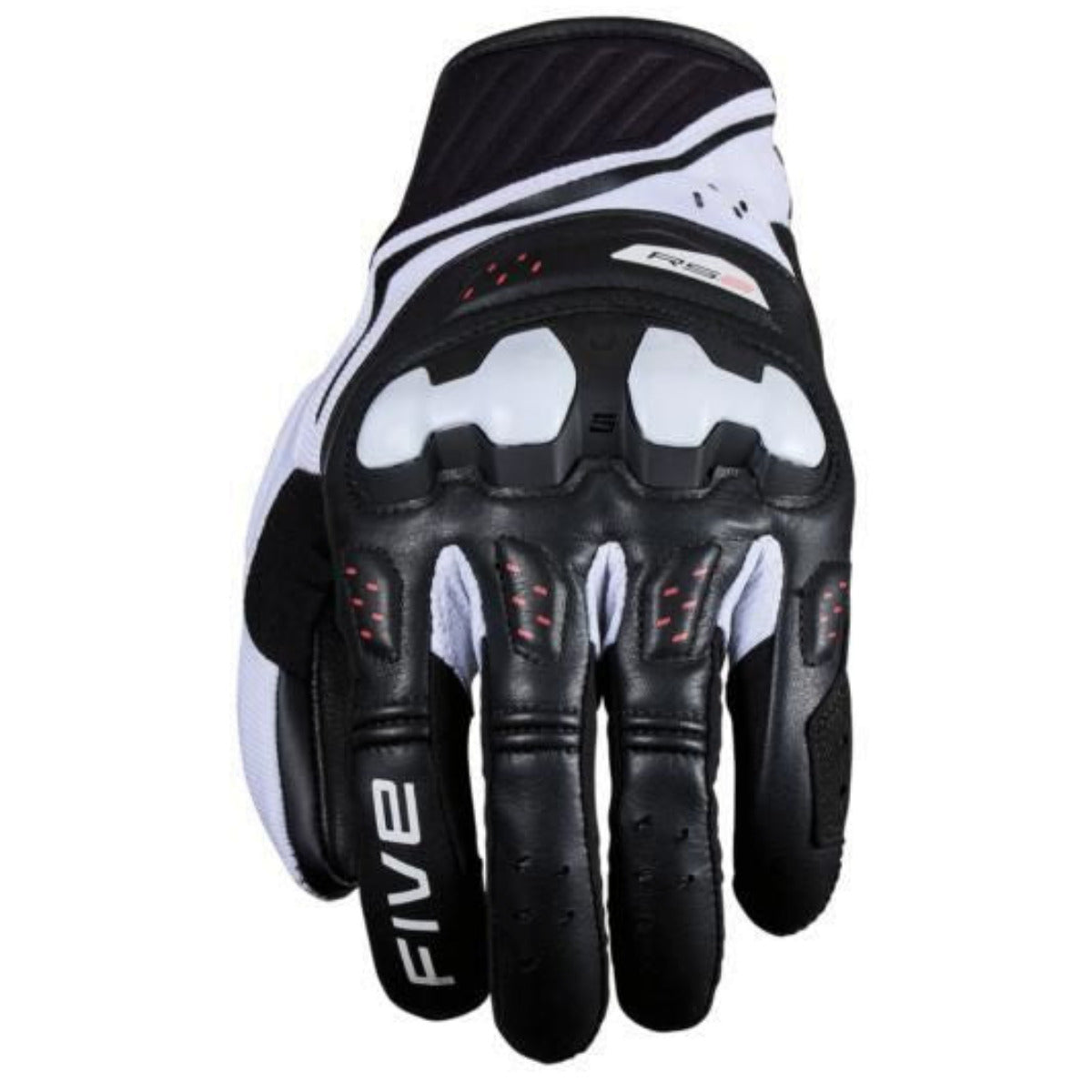 Five RS2 EVO Gloves Black White Fluo Red