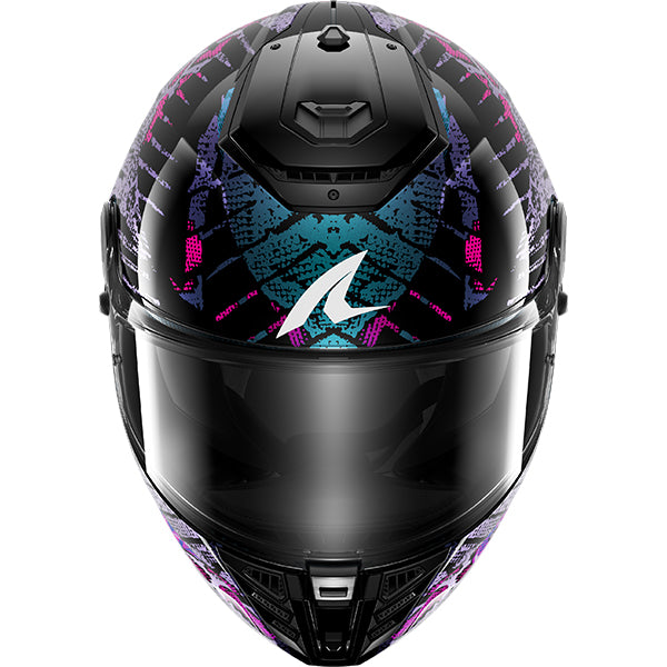 Shark Spartan RS Reptaia KBX Black Teal Violet Pearl