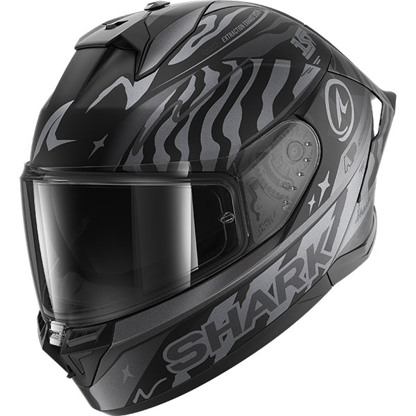 Shark SKWAL Cup Speed-Fancy Mat KAS Matte Black Anthracite Silver