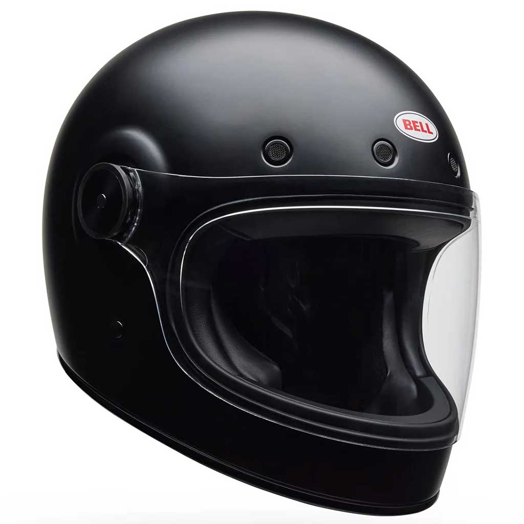 Bell Bullitt GT Solid Matt Black Helmet full face motorcycle helmet in black, view 2 of 5