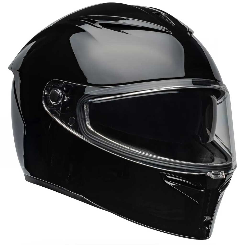 Bell Lithium Solid Gloss Black Helmet full face motorcycle helmet in black, view 2 of 8