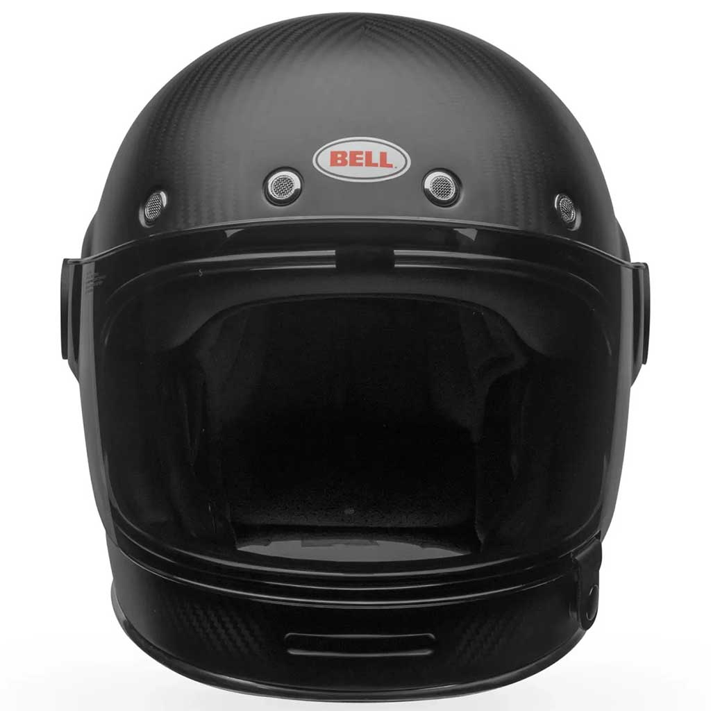 Bell Bullitt GT Carbon Solid Matt Black full face motorcycle helmet in black, view 3 of 10