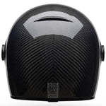 Bell Bullitt GT Carbon Solid Black full face motorcycle helmet in black, view 4 of 5