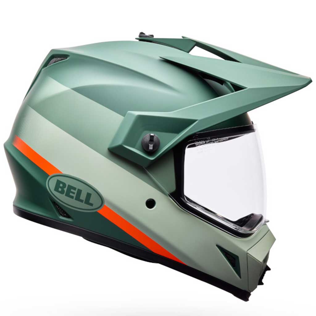 Bell MX-9 Adventure Mips Trail Green Orange Helmet 1