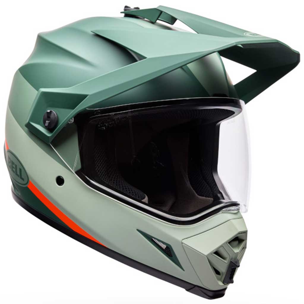 Bell MX-9 Adventure Mips Trail Green Orange Helmet 2