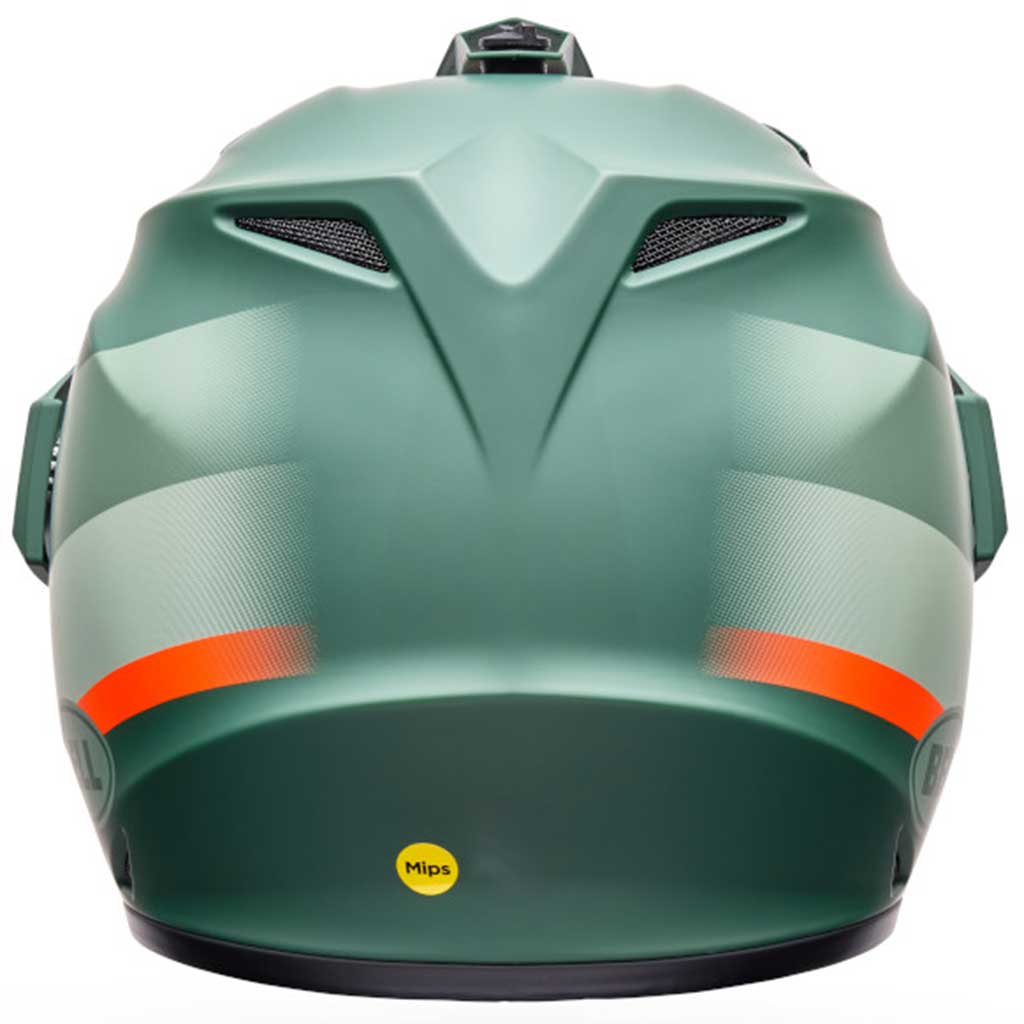 Bell MX-9 Adventure Mips Trail Green Orange Helmet 4