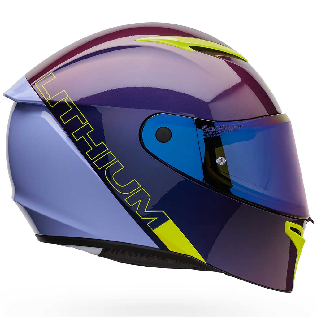 Bell Lithium Mips Plus Delta Black Purple Helmet full face motorcycle helmet in purple