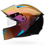 Bell Lithium Mips Plus Delta Sunburst Helmet full face motorcycle helmet in orange, view 5 of 7