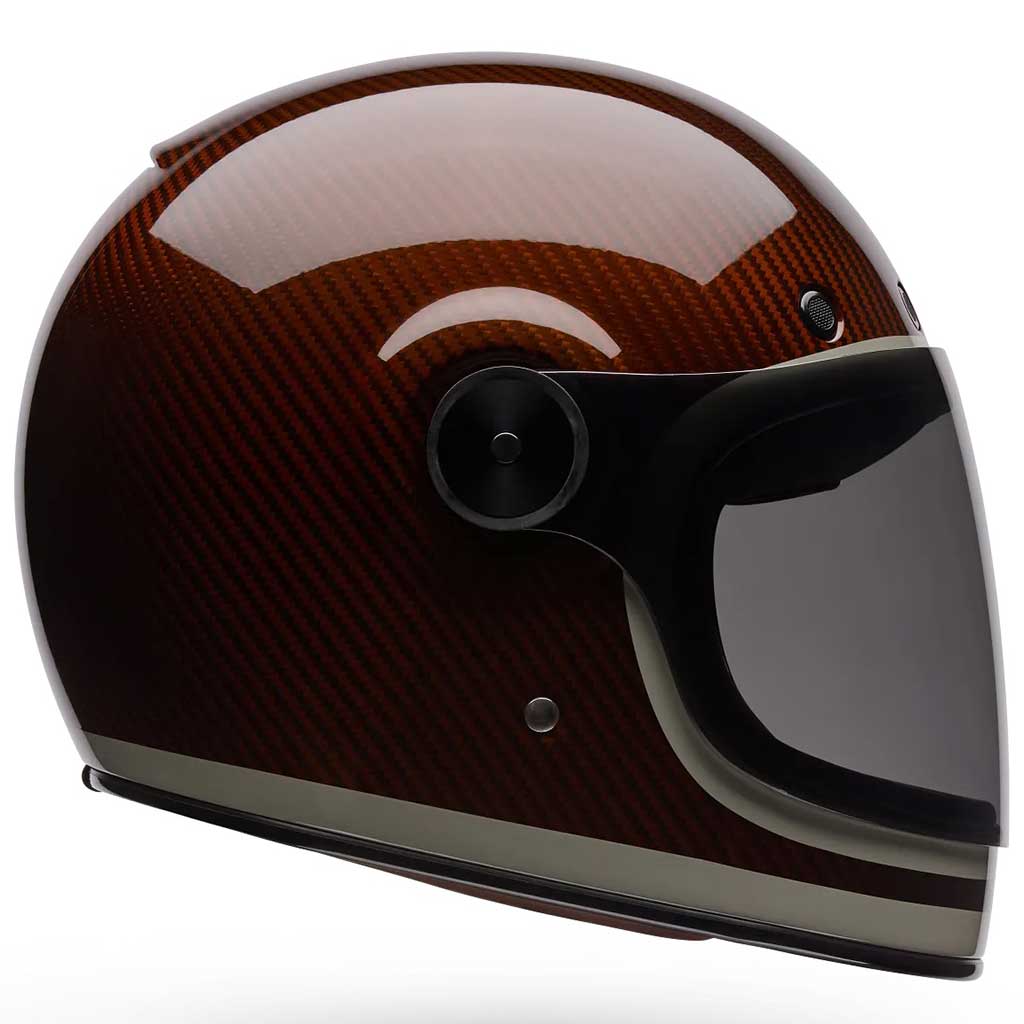 Bell Bullitt GT Carbon Lane Burnt Orange Helmet full face motorcycle helmet in orange
