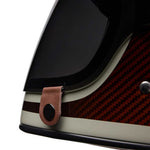 Bell Bullitt GT Carbon Lane Burnt Orange Helmet full face motorcycle helmet in orange, view 8 of 11