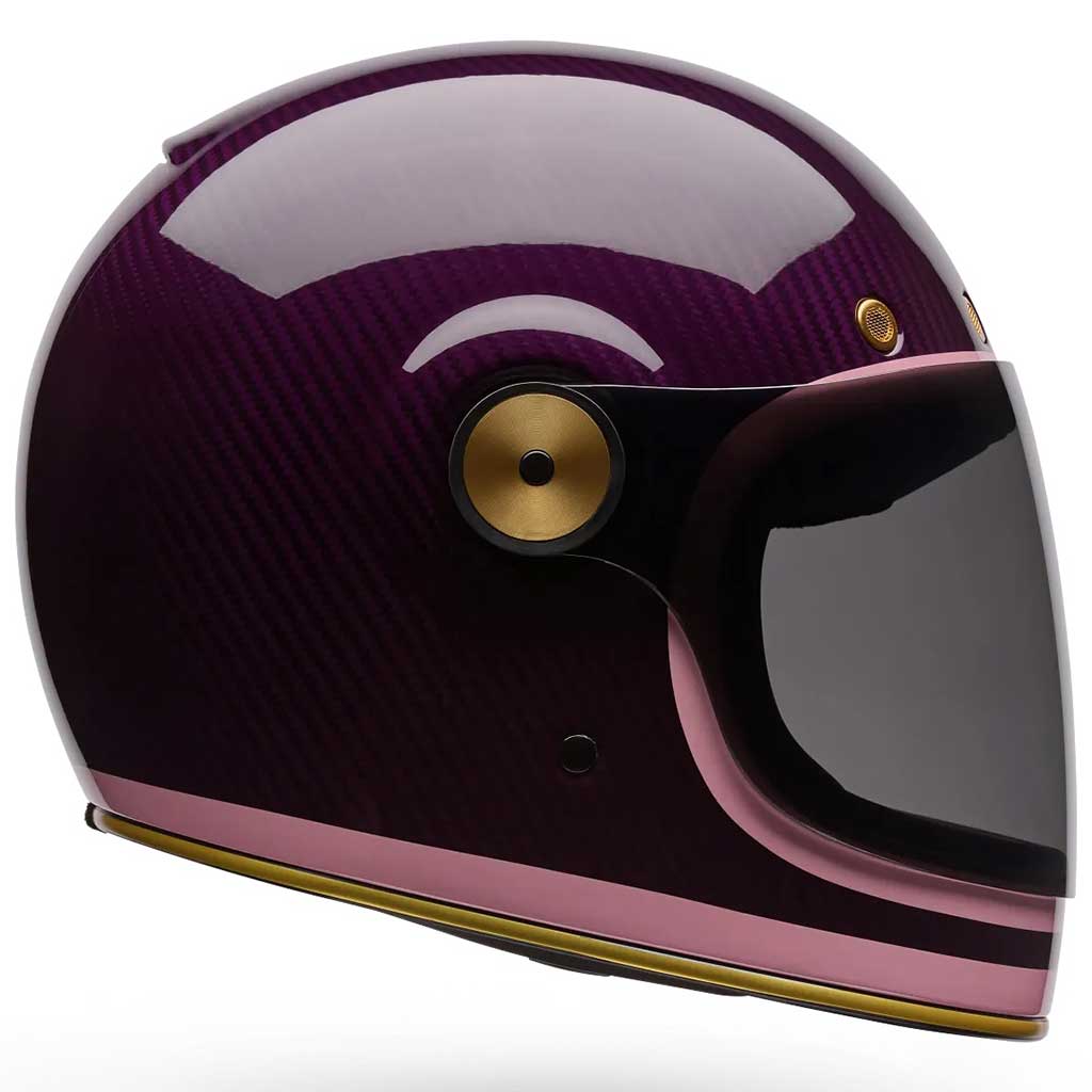 Bell Bullitt GT Carbon Lane Rose Pink full face motorcycle helmet in pink