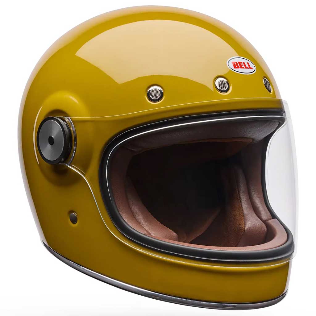 Bell Bullitt GT Solid Mustard Helmet full face motorcycle helmet in yellow, view 2 of 9