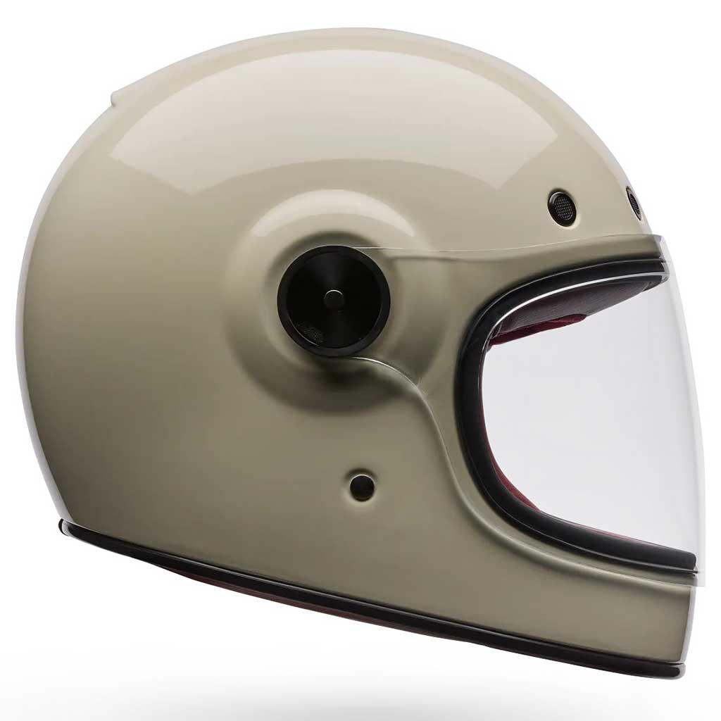 Bell Bullitt GT Solid Vintage White Helmet full face motorcycle helmet in white