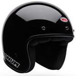 Bell Magnum Solid Gloss Black open face motorcycle helmet in black, view 2 of 10