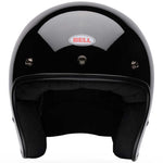 Bell Magnum Solid Gloss Black open face motorcycle helmet in black, view 3 of 10