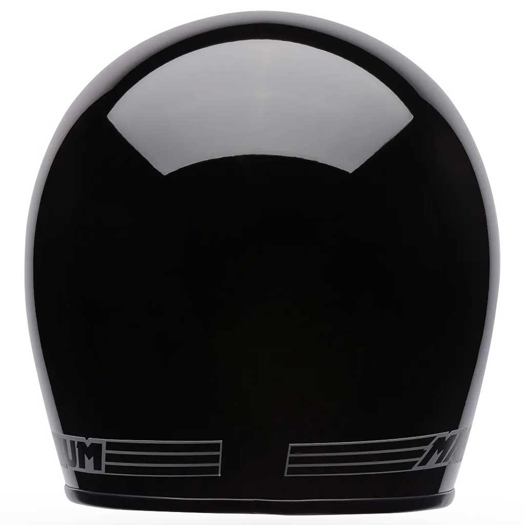 Bell Magnum Solid Gloss Black open face motorcycle helmet in black, view 4 of 10