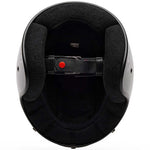 Bell Magnum Solid Gloss Black open face motorcycle helmet in black, view 6 of 10