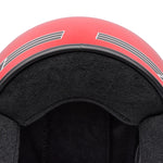 Bell Magnum Solid Gloss Red open face motorcycle helmet in red, view 7 of 10