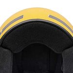 Bell Magnum Solid Gloss Yellow open face motorcycle helmet in yellow, view 7 of 10