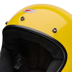 Bell Magnum Solid Gloss Yellow open face motorcycle helmet in yellow, view 9 of 10