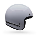 Bell Magnum Solid Gloss White open face motorcycle helmet in white