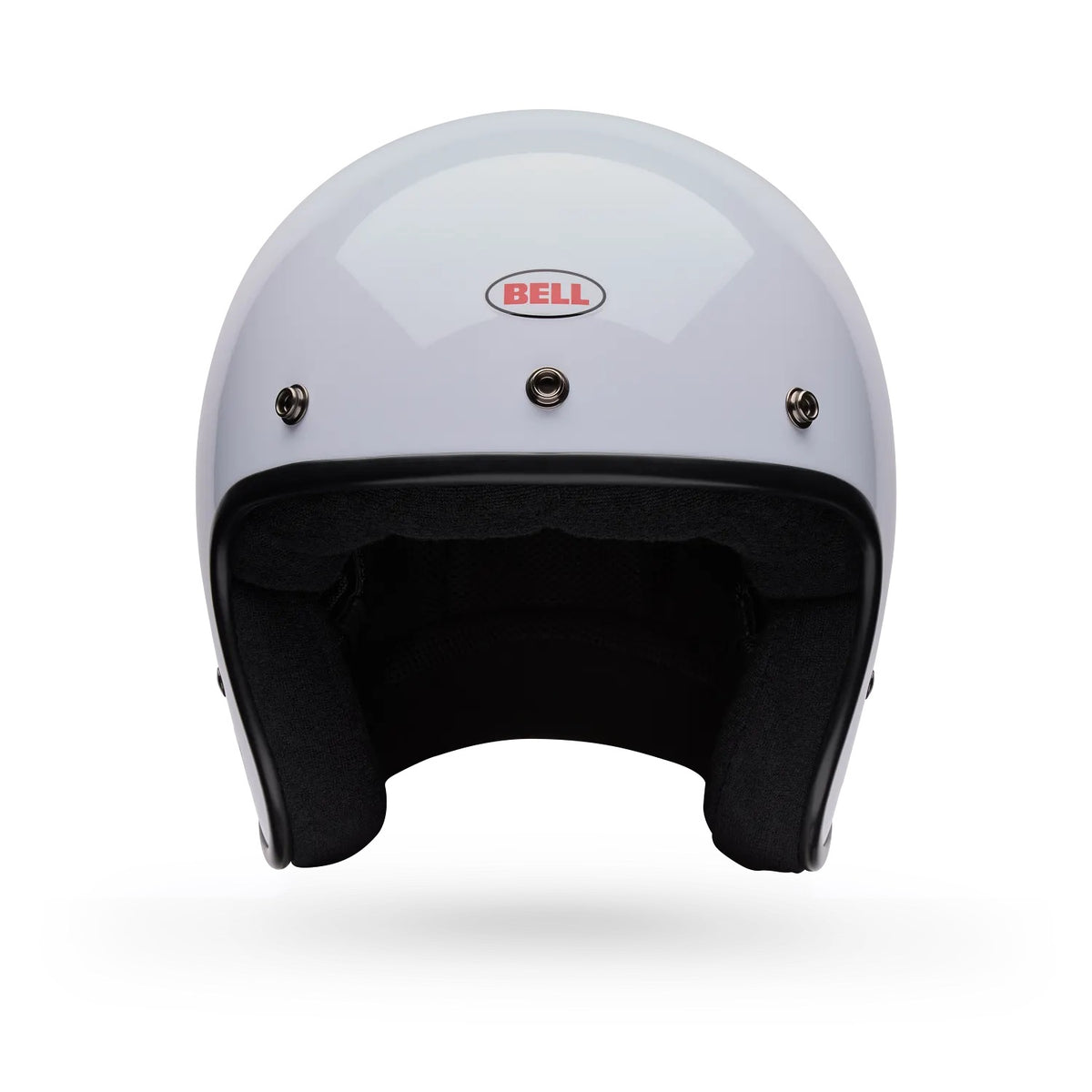 Bell Magnum Solid Gloss White open face motorcycle helmet in white, view 3 of 10