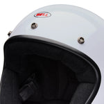 Bell Magnum Solid Gloss White open face motorcycle helmet in white, view 9 of 10