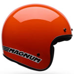 Bell Magnum Solid Gloss Orange open face motorcycle helmet in orange