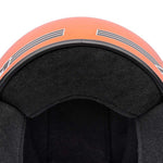 Bell Magnum Solid Gloss Orange open face motorcycle helmet in orange, view 7 of 10