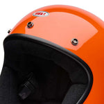 Bell Magnum Solid Gloss Orange open face motorcycle helmet in orange, view 9 of 10