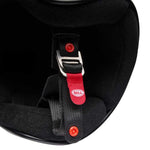 Bell Magnum Solid Matt Black open face motorcycle helmet in black, view 10 of 10