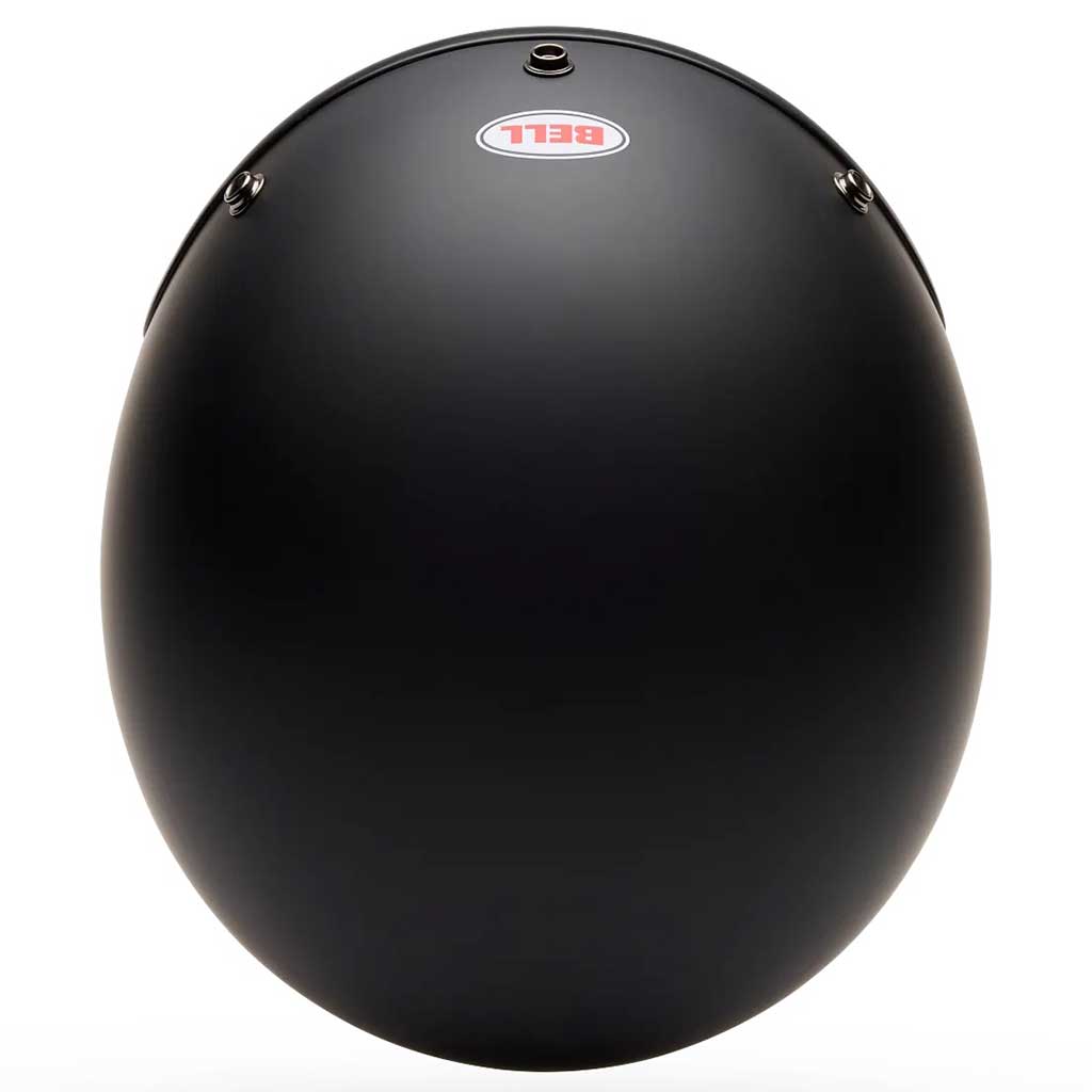 Bell Magnum Solid Matt Black open face motorcycle helmet in black, view 5 of 10