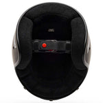 Bell Magnum Solid Matt Black open face motorcycle helmet in black, view 6 of 10