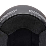 Bell Magnum Solid Matt Black open face motorcycle helmet in black, view 7 of 10