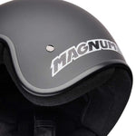 Bell Magnum Solid Matt Black open face motorcycle helmet in black, view 8 of 10