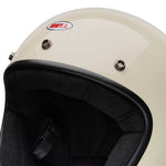 Bell Magnum Solid Vintage White Helmet open face motorcycle helmet in vintage white, view 9 of 10