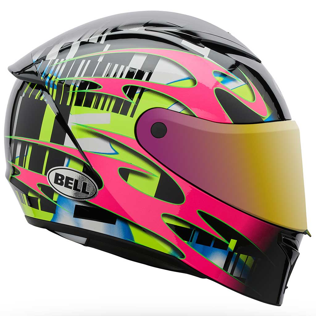 Bell Lithium Mips Plus Synchro Black Pink full face motorcycle helmet in black
