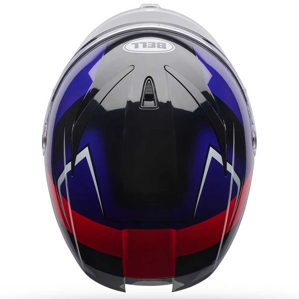 Bell Lithium Mips Kinetic Ultraviolet full face motorcycle helmet in purple, view 6 of 7