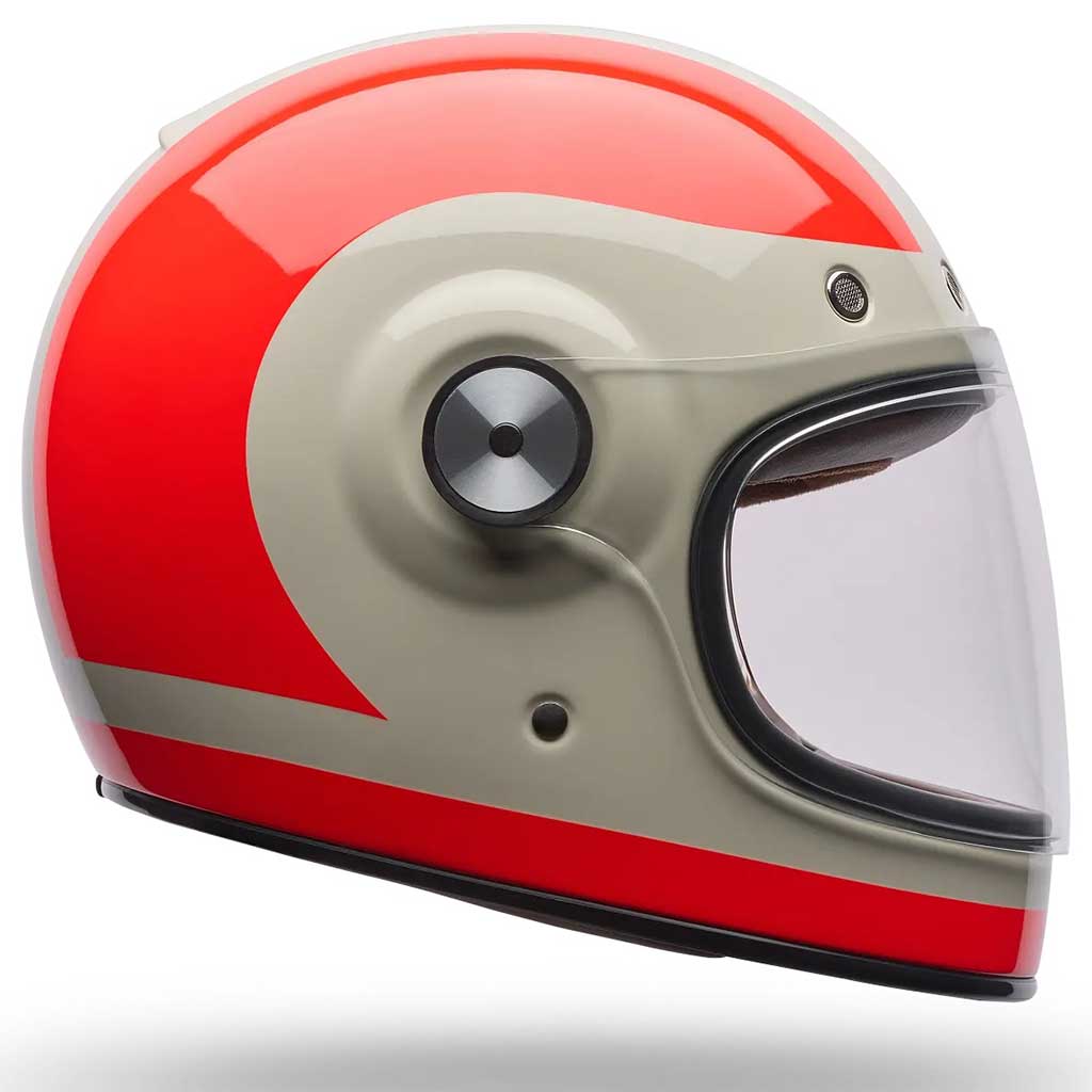 Bell Bullitt GT Frame Acid Red full face motorcycle helmet in red