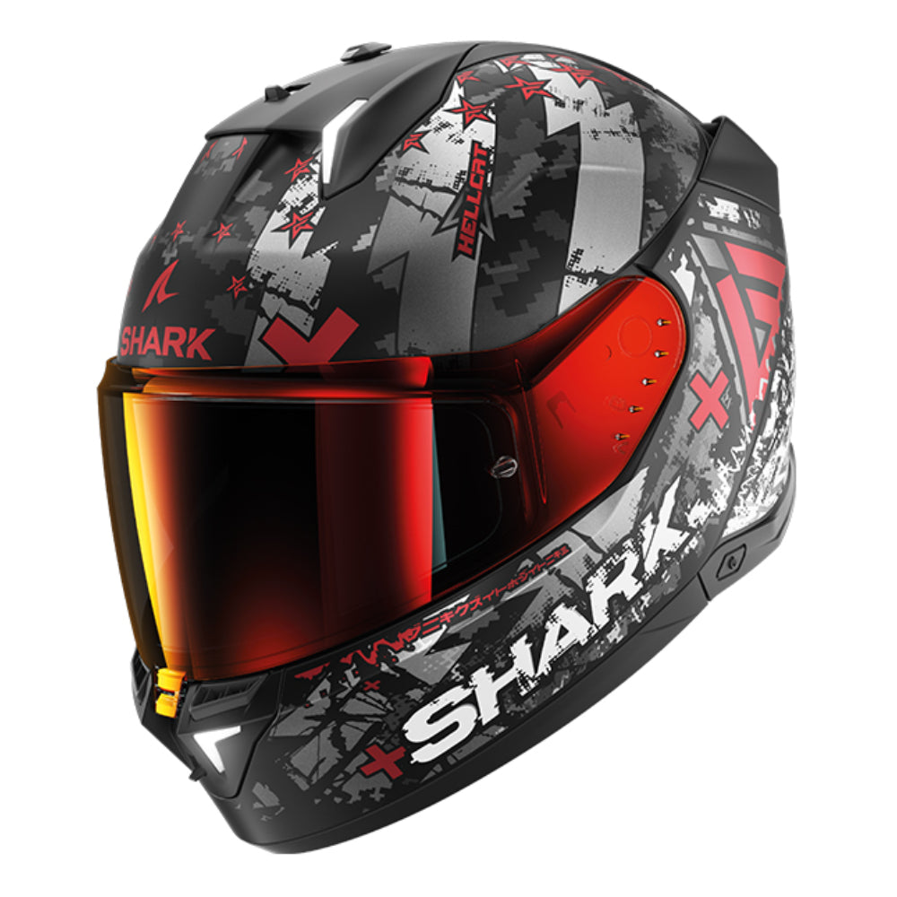 Shark SKWAL i3 Hellcat Mat KUR Black White Grey Red
