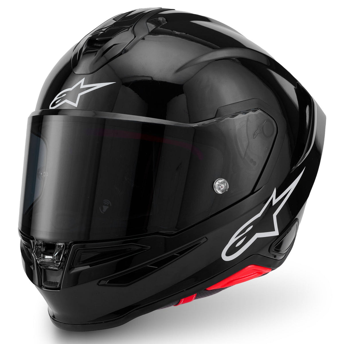 Alpinestars Supertech S-R7 Solid Helmet Black Glossy 1