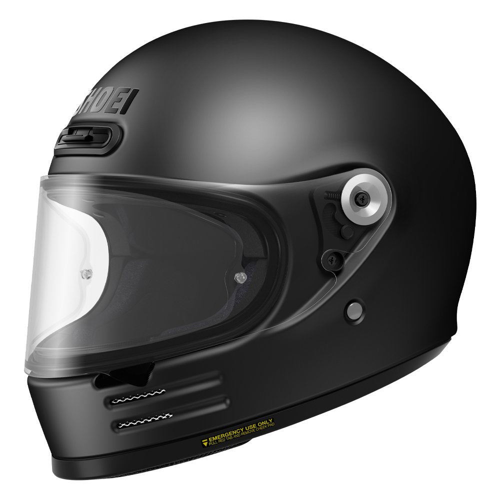Shoei Glamster Matt Black Classic Retro Motorcycle Helmet