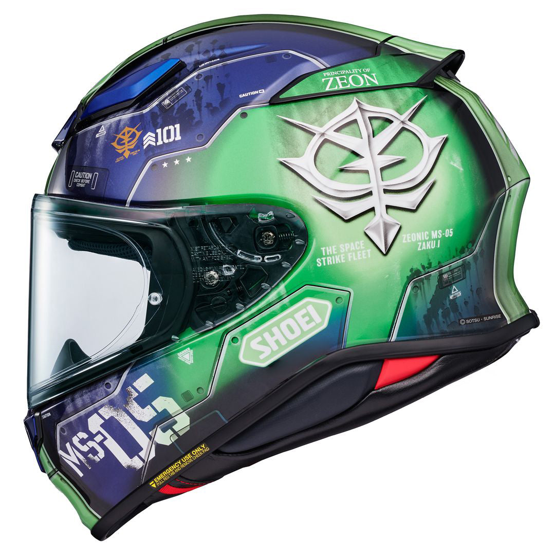 Shoei NXR 2 MS-05 Zaku I TC-11 Green