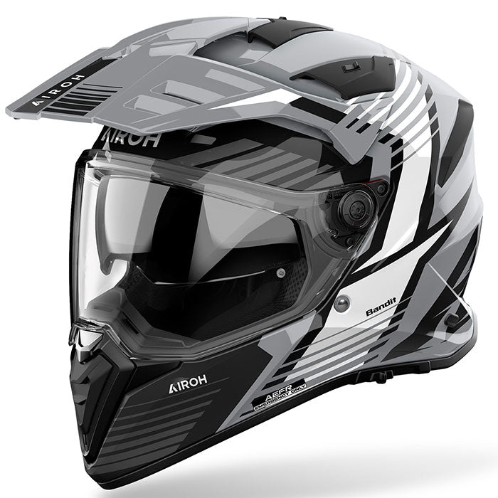 Airoh Bandit Spicy Helmet — Black Grey
