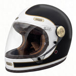 Viper F660 Vintage Full-Face Helmet - Black/White