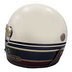 Viper F660 Vintage Full-Face Helmet - Stripes Cream/Burgundy