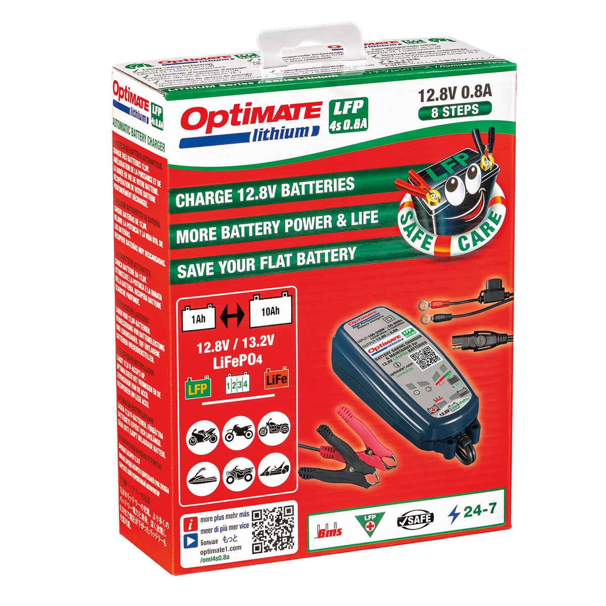 OptiMate Lithium 0.8A Battery Charger OPT3LI