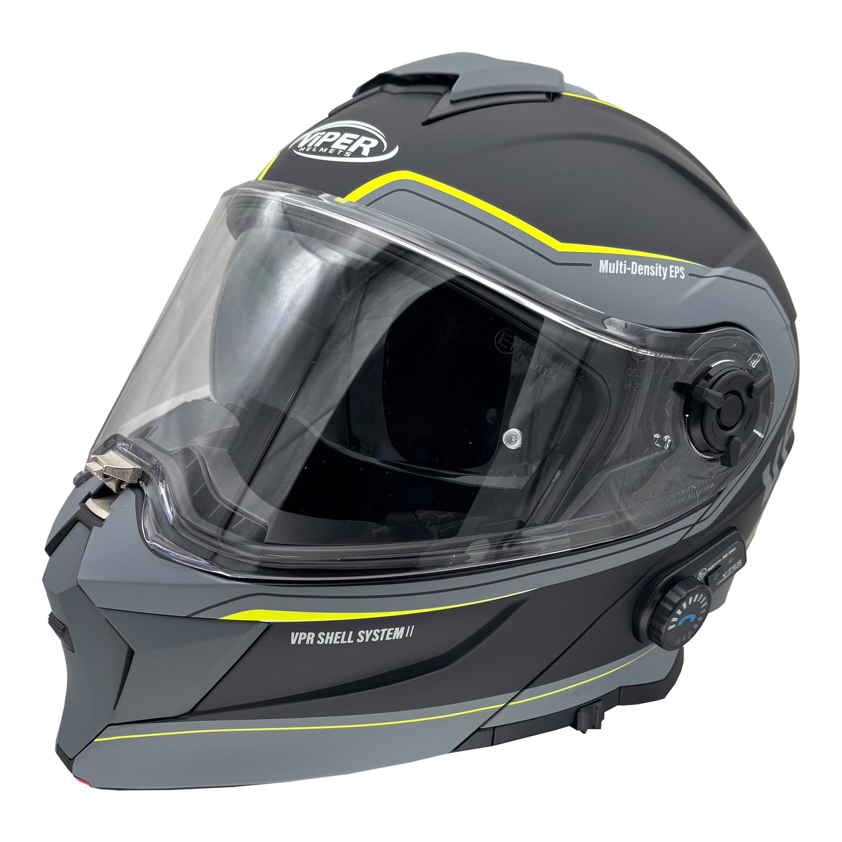 Viper RSV121 V8 Bluetooth Flip-Front Helmet - Orbit Fluo